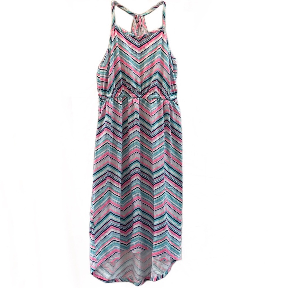 Osh Kosh summer dress, chevrons, size 12
